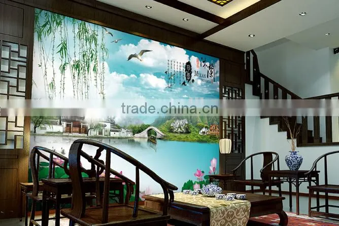 2014 new design metallic wallpaper/ Waterproof Wallpaper and natural material wallpaper For Home Decaration