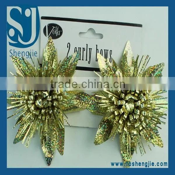 Trade Assurance Newest plastic gift decoration flower for gift package design