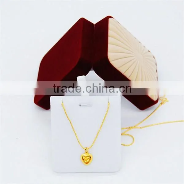 Velvet jewelry packaging box pendant boxes pendant packaging box