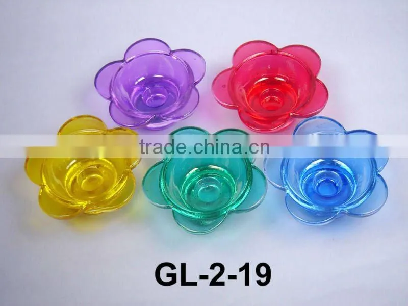 round glass candle holder for multi-use