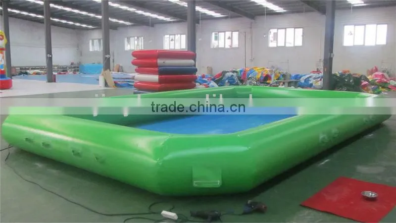 Children amusement park outdoor water pool/hot water inflatable pool/best selling paddle boat pool