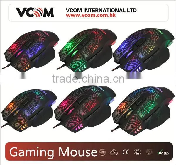 VCOM 6D Fashion Mouse LED Gaming Mouse Optical Mouse with USB and Laser