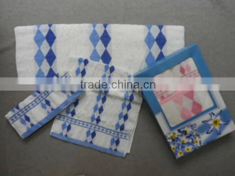 baby towel gift set 3 IN 1,box packing baby set HL5038