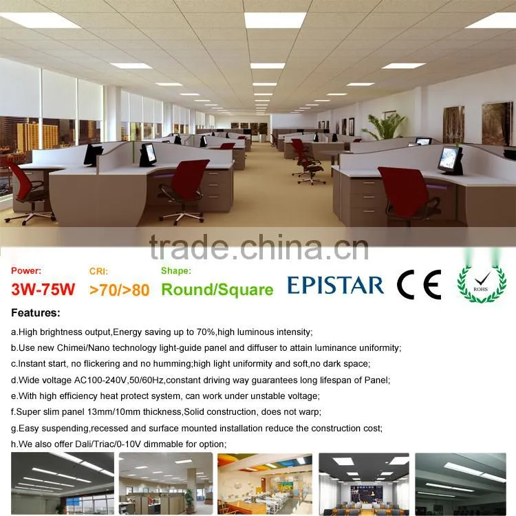 40W high brightness led panel light 300*1200mm square flat panel lamp 3400-3800lm output