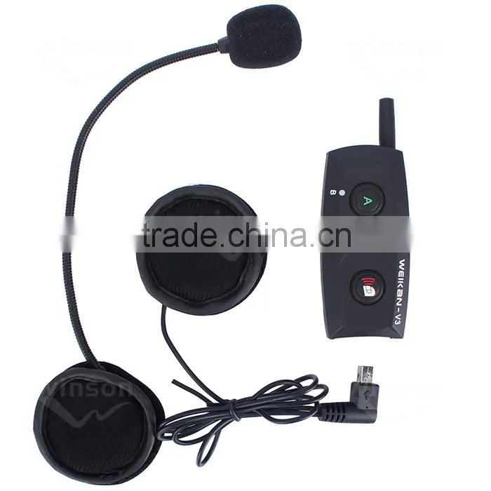 New arrival V3-1500M Motorcycle Motorbike Helmet Bluetooth Intercom Interphone Walkie Talkie Helmet Headset support 3 riders