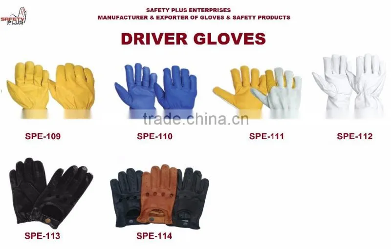 Driver gloves, leather gloves, genuine leather gloves