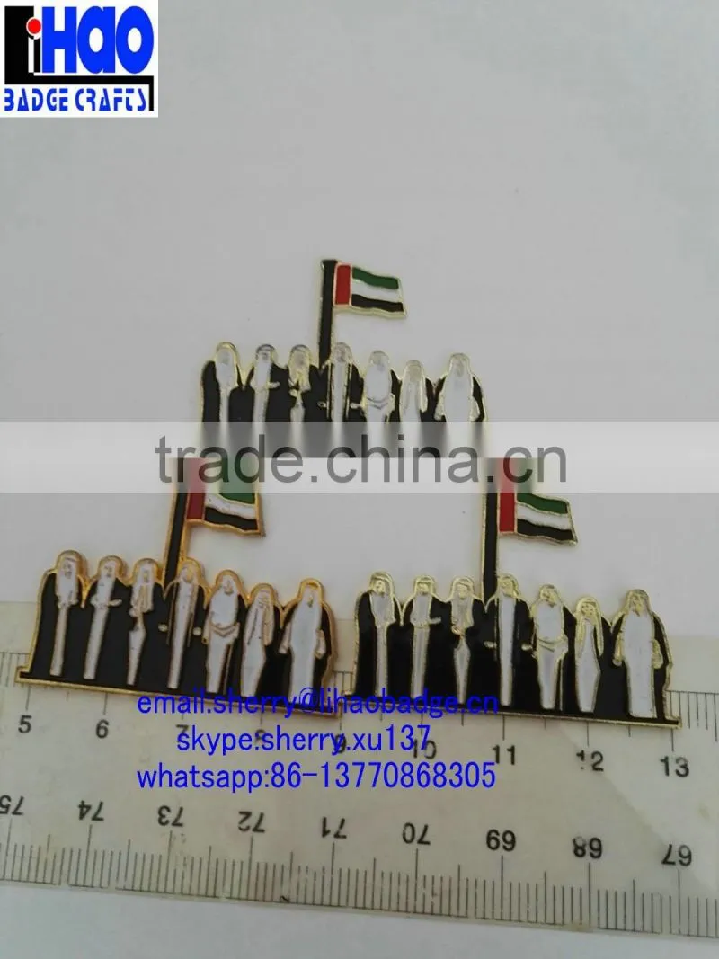 UAE National Day gifts uae flag lapel pin badge,UAE badge with magnet