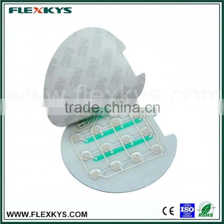 Embossing key 2.54mm female connector poly dome tactile feedback membrane keyboard