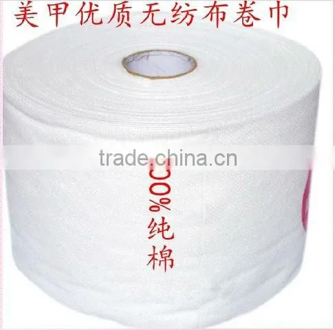 Colorful non-woven fabrics Nail Wrap Roll nail wipes nail remover