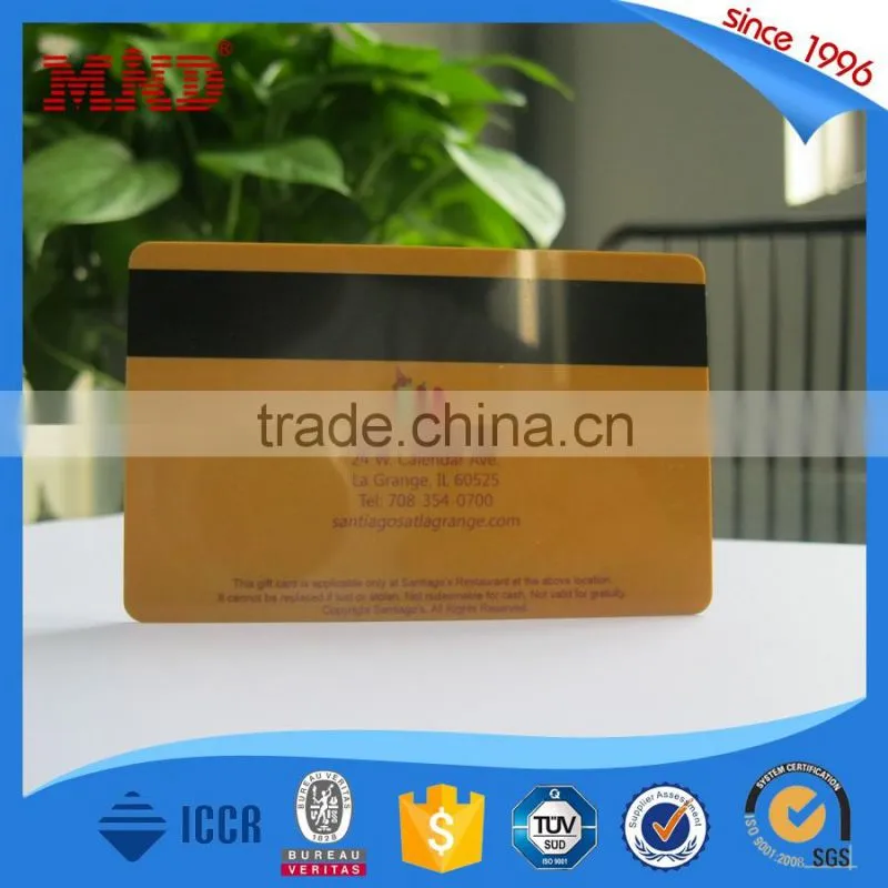 MDP452 CR80 pvc magnetic stripe smart card