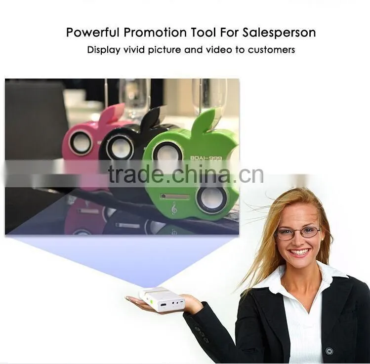 Hot mini pico pocket projector wifi pico mobile projector with battery Android OS CPU quad-core GPU Octa-core Wifi Bluetooth