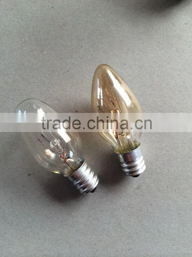C7 Incandescent Bulb/Light Bulb 7W/10W/15W Clear E12/E14