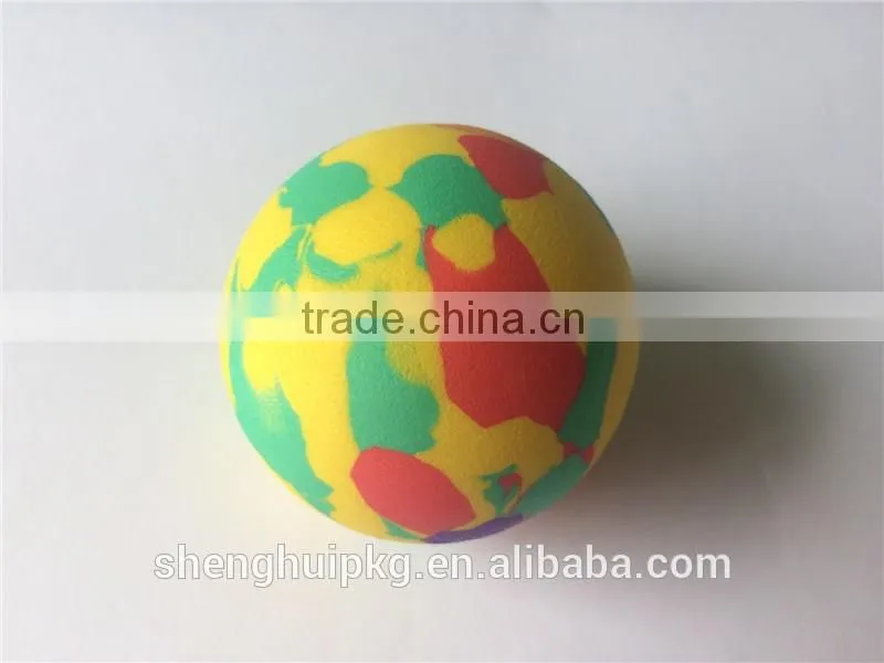 Hot sell cheap colorful eva foam ball toy gun eva ball promotional eva ball for kids playing