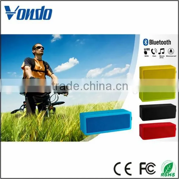 Colorful portable bluetooth speaker with the silicone waterproof jacket speaker bluetooth