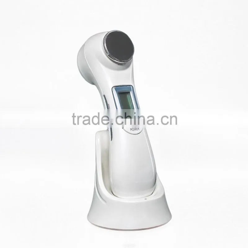Multifunction Ultrasonic Galvanic Ion Skin Cleansing RF Skin Tighten Led Photon Facial Rejuvenation Beauty Device