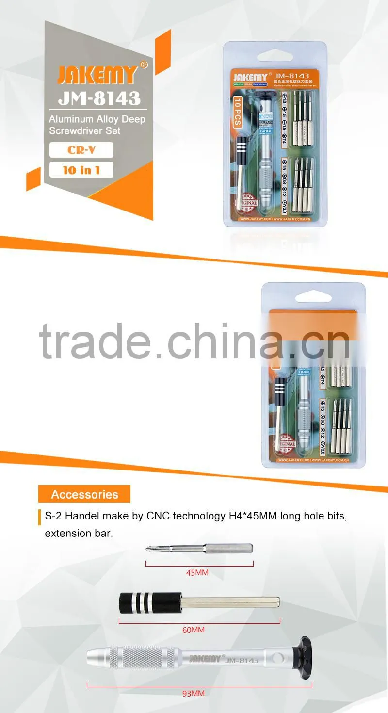 2016 NEW Aluminum Alloy Electronics Repair Screwdriver Set 10 in 1