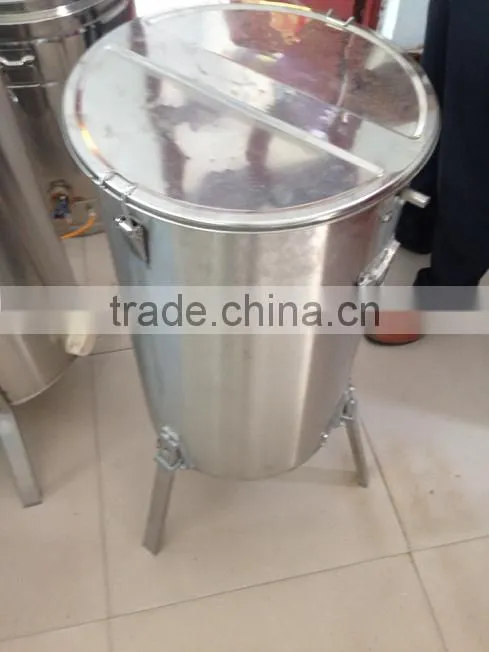 2016 new style stainless steel 2 frames honey extractor by manual hot sale