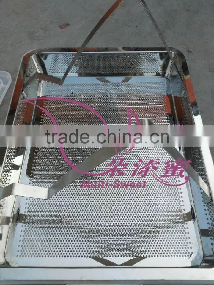 New Style honey uncapping tray/honey comb filter tray with tank
