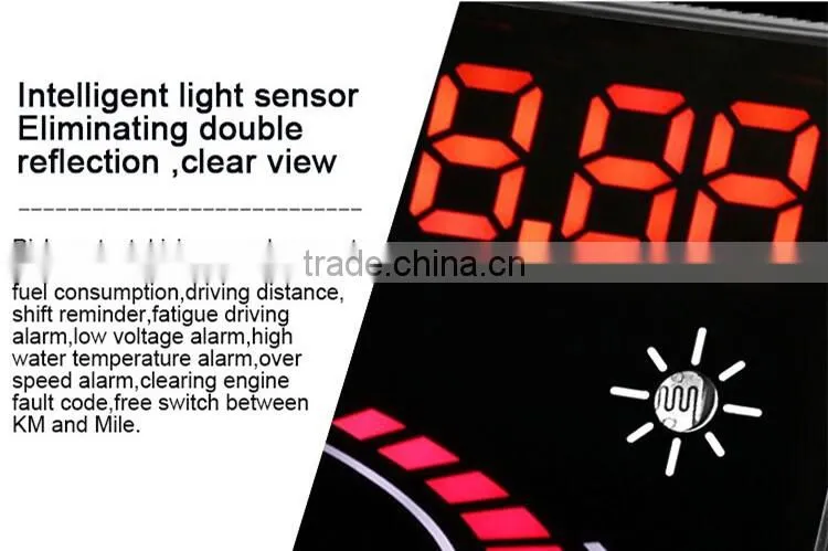 Universal car HUD 5.5 inch vehicle head up display E300 with obd2