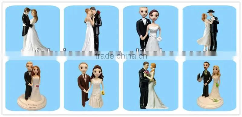 Hot custom resin unique engagement vintage cake topper