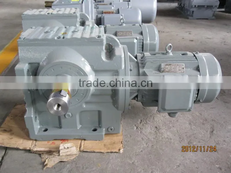 SEW style's S series 90 degree shaft helical worm gear reducer motor reducer
