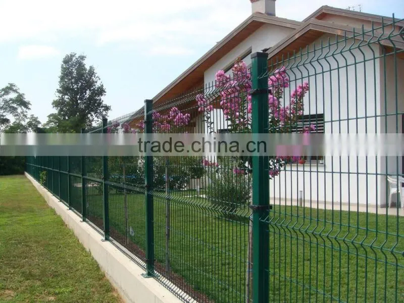 High Quality cheap price hot dip galvanized pvc coated euro curve style fence/gradil nylofor 3d wire mesh size online hot sale