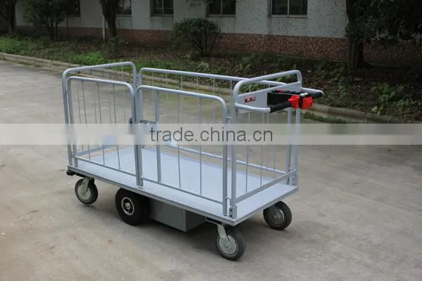 700kgs Electric Platform Cart with Rail for warehouse VH-ECF-70-(15.25 X 7.1)