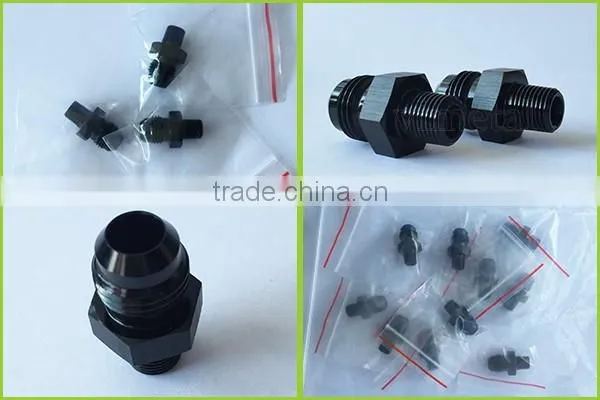 Anodized Aluminum black AN to NPT Adaptor