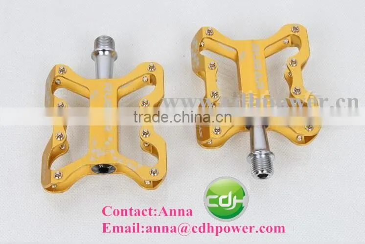 golden color bike pedals/Aluminium pedals