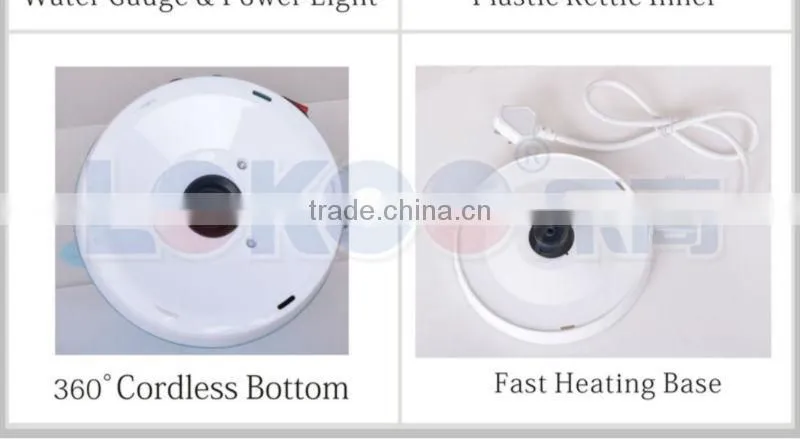 1.8L Hot Sale Plastic Electric Water Kettle with Keep Warm Fuction