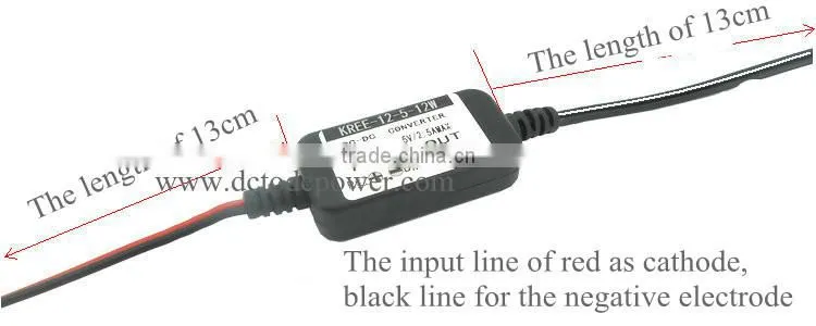 12v turn 5V1A2A module tachograph vehicle power cable 5V buck power converter modification