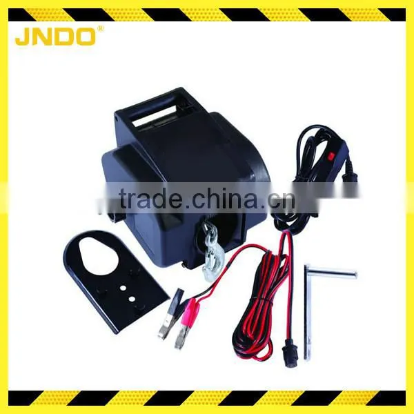 Hauling Pulling Pull Trailer 12V 2000Lbs Electric Recovery Boat Winch