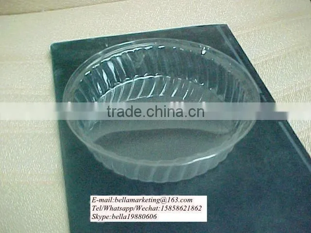 plastic lids for airlines, PVC lids for medium plate, disposable plastic round plate