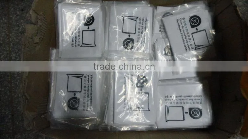 HDPE/ LDPE Custom and disposable plastic tire bags