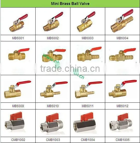 Chrome Brass Mini Ball Valves FXM NPT BSP