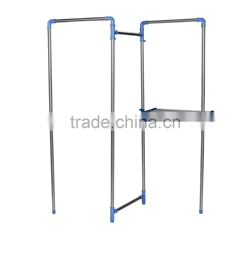 double three transfer shapes clothes rack and blanket drying rack