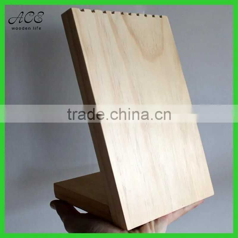 Wooden necklace display rack
