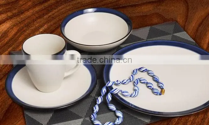 colorful solid ceramic dinner set design