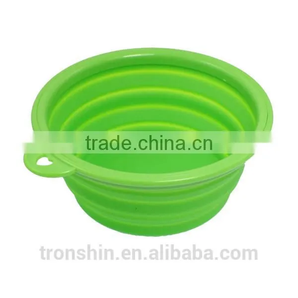 custom dog feeding bowl Collapsible silicone dog bowl
