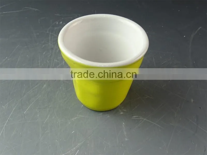 wholesale high quality glazed ceramic beer cup , cheap coffee mug in stock