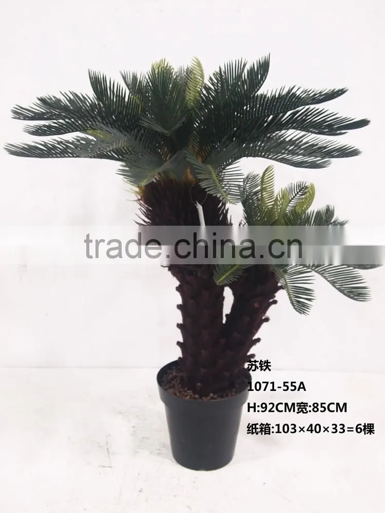 Indoor artificial sago cycas tree for dinosaur world