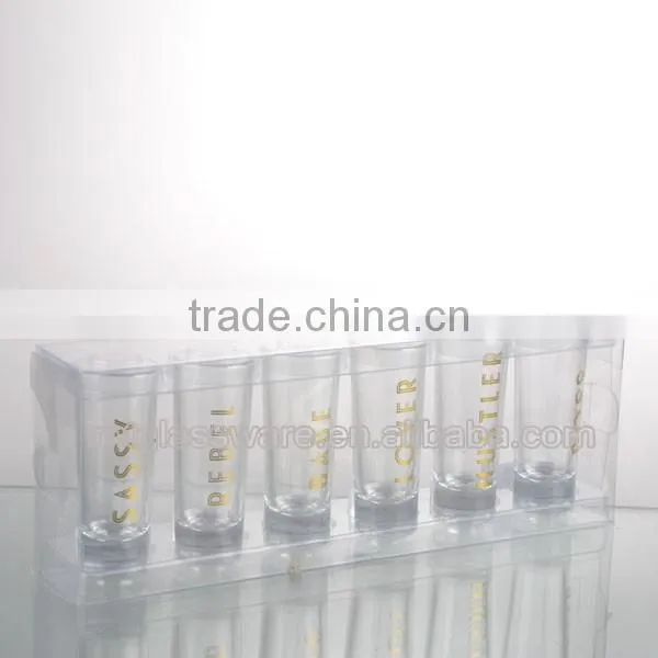 2.5oz newest mini gift dacking shot glass set