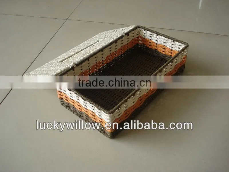 fashin creative tissue box made by paper string(manufacture)