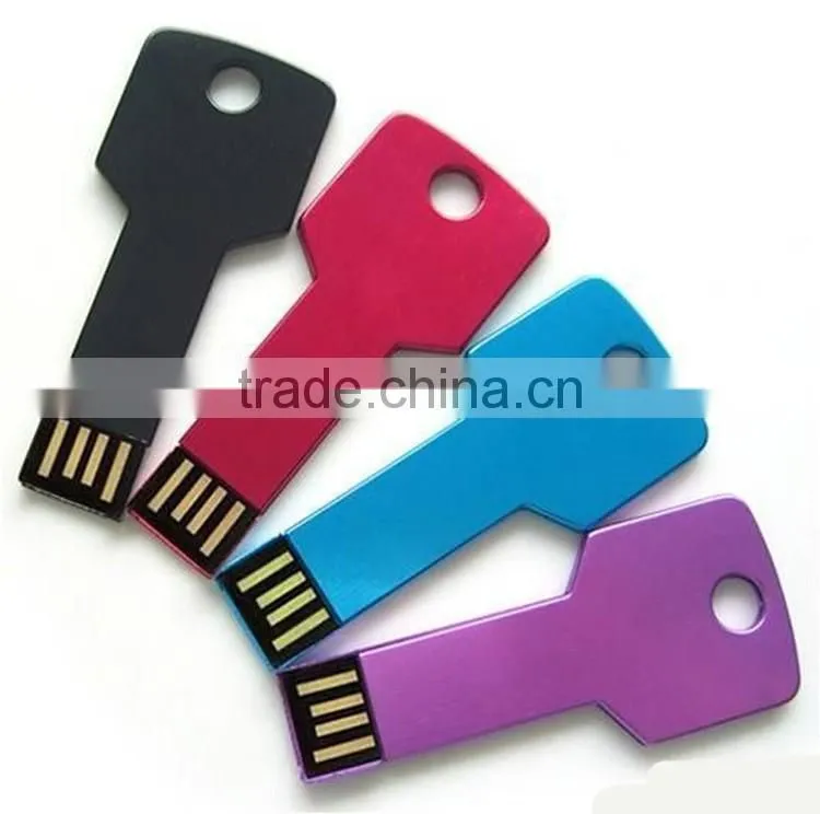 Colorful key shaped customized logo 4gb 8gb 16gb 32gb USB flash drive