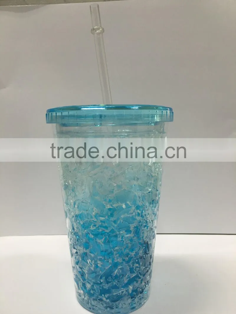Hot sell Custom Printed Ice Mug Beer Double Wall