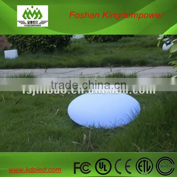 Rechargeable colorful IP68 waterproof led 40cm pebble