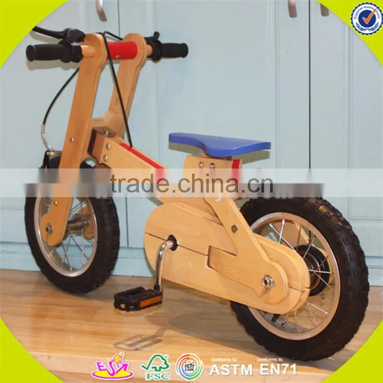 Wholesale top sale wooden bike toy for kids new fashion wooden bike toy great useful wooden bike toy W16C115