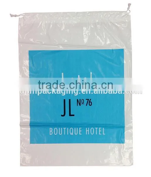 high quality biodegradable disposable cotton plastic drawstring bag