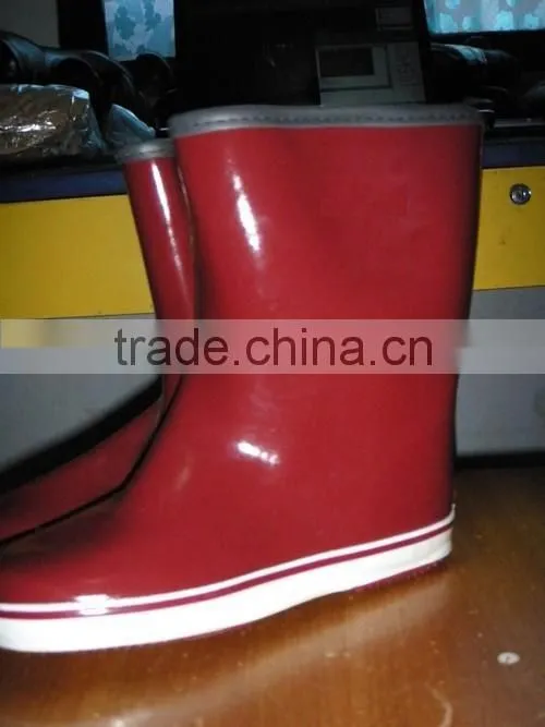 rubber rain boots flat sole outdoor eco-friendly rain boots
