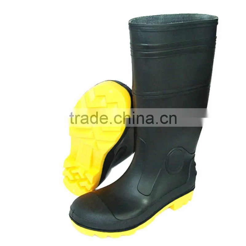 pvc safety shoes rain boots working gumboots supply